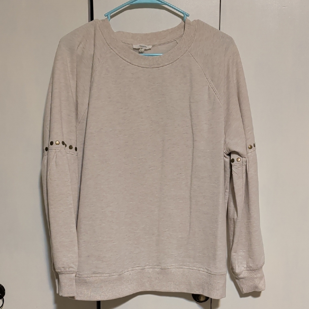 Maurices Light Beige Crew Neck Sweater